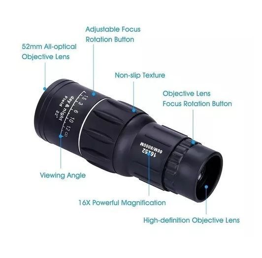 Monocular Binoculares Profesionales Lentes Larga Distancia-3
