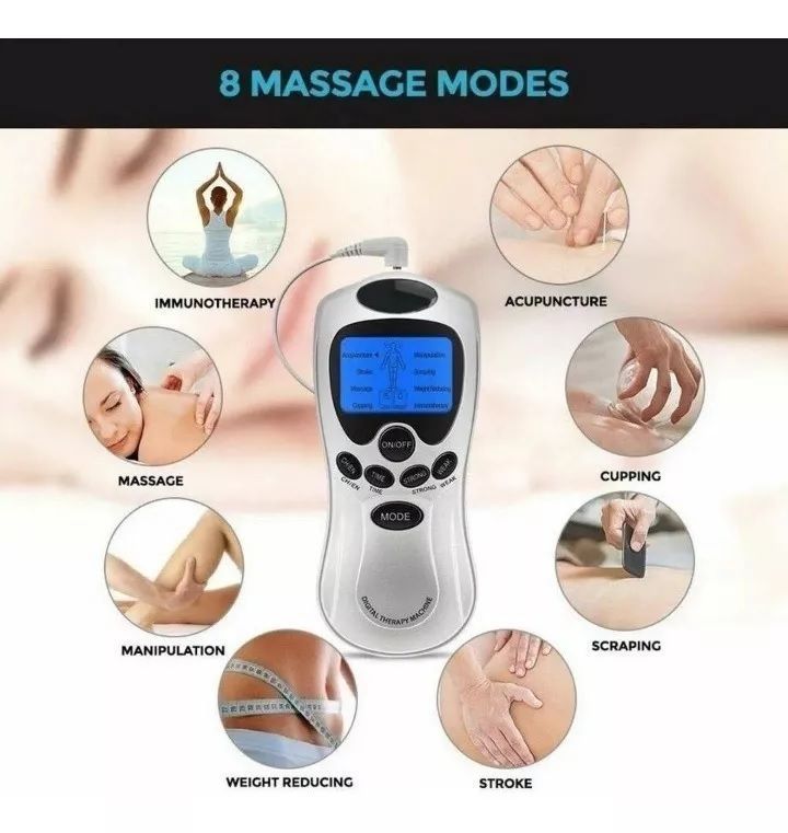 Masajeador Electroestimulador Electrofísico Corporal Portátil-3