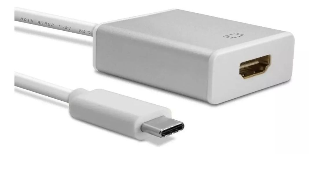 Cable Adaptador USB Tipo C Compatible Con HDMI Color Plata-1