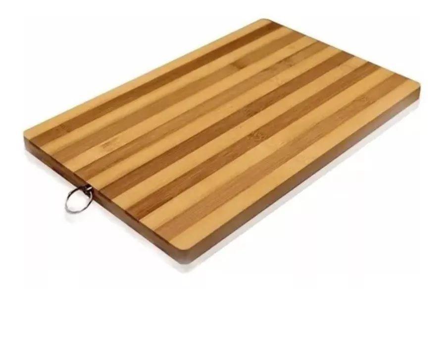 Tabla Para Picar Carne Verduras De Bambú Madera Rectangular-0