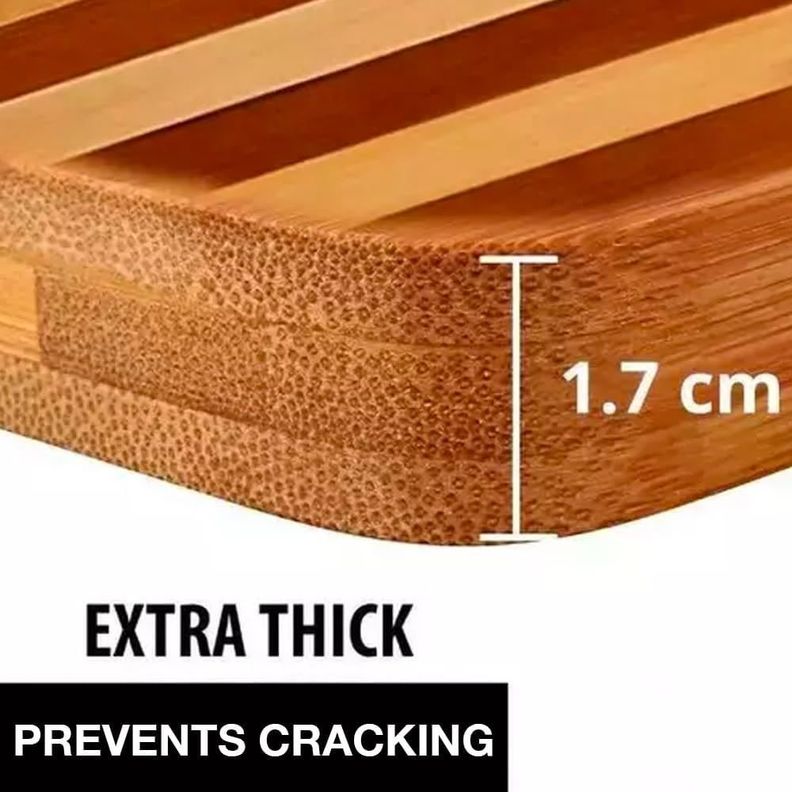 Tabla Para Picar Carne Verduras De Bambú Madera Rectangular-2
