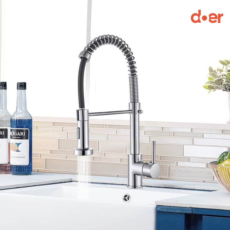 Monomando de Cocina Flexible Cromo Bermejo-3