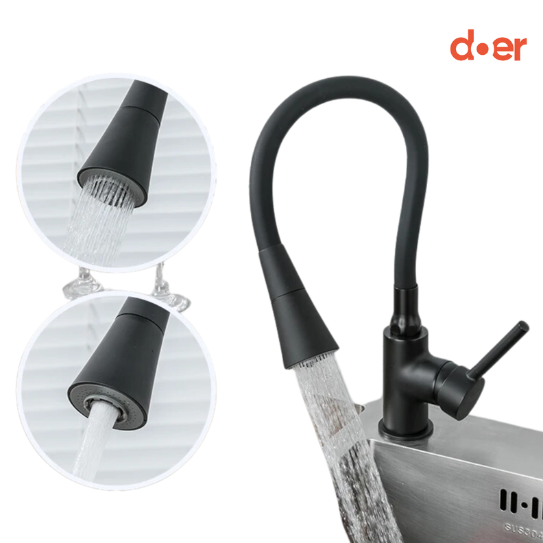 Monomando de Cocina Flexible Talacasto Negra-2
