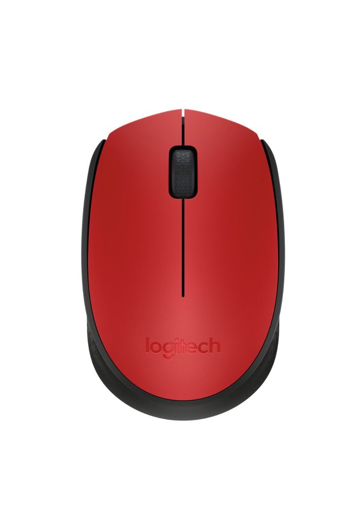 Mouse Logitech Inalámbrico M170 Rojo-0