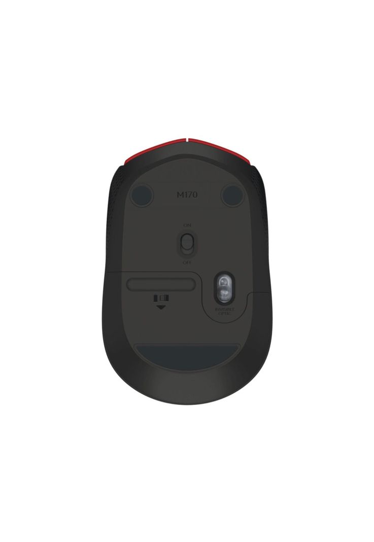 Mouse Logitech Inalámbrico M170 Rojo-4