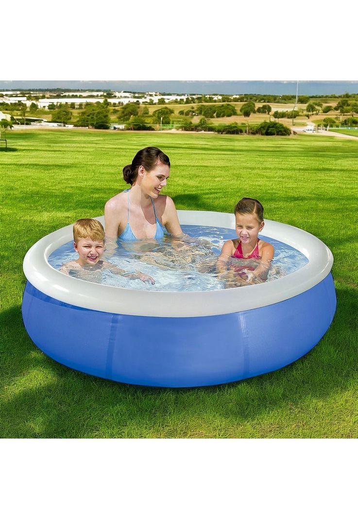 Piscina Bestway Redonda Fácil Armado 168x51cm Azul-3