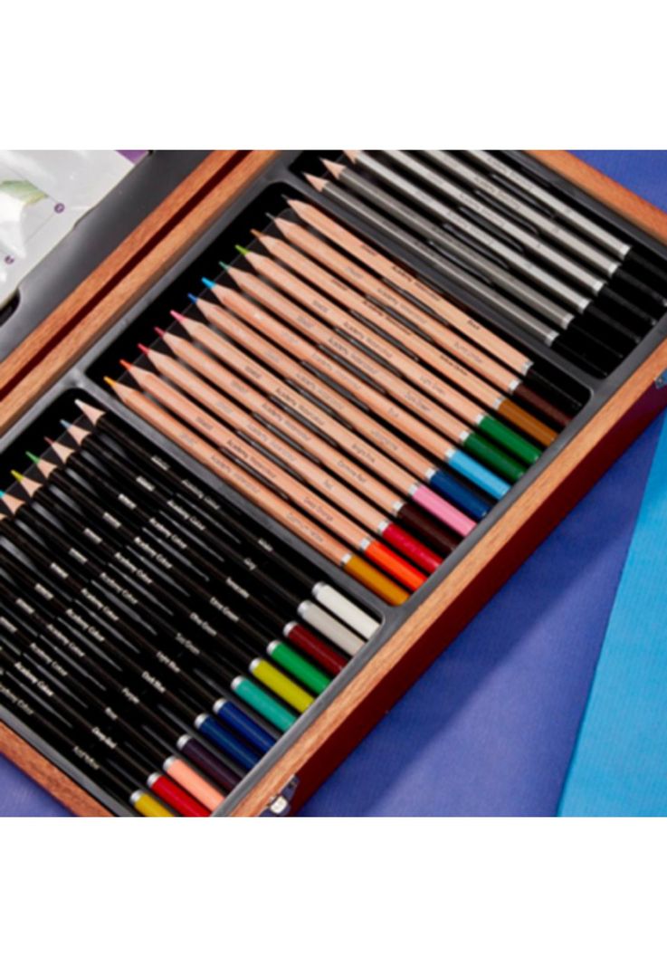 Kit Libro para Colorear Mandalas Animales + Set Lápices en Caja de Madera Derwent-3