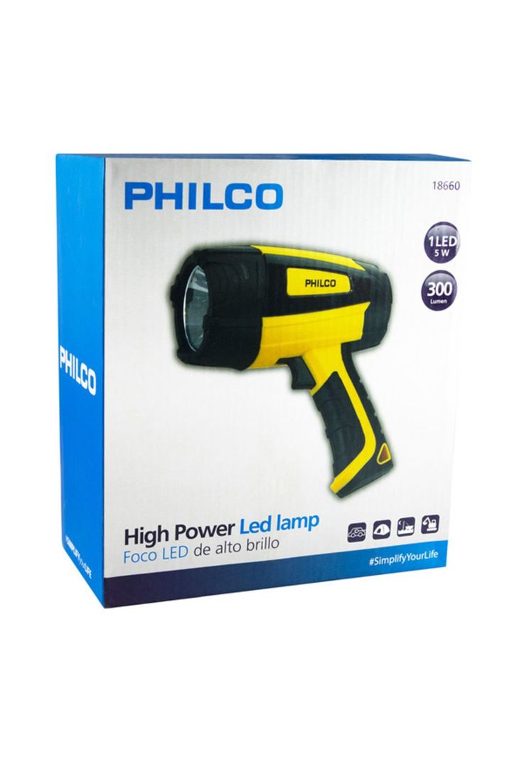 Foco Recargable 1 LED Hig-power Philco-0