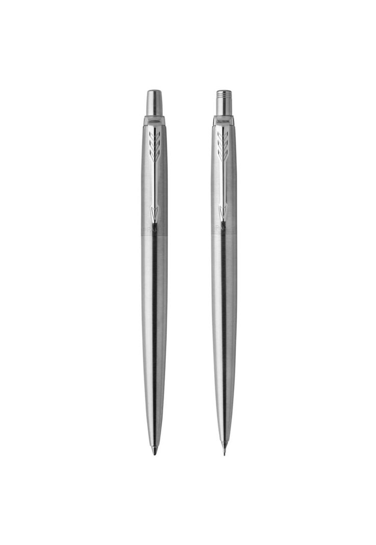 Parker Jotter Set Bolígrafo + Portaminas Acero Inoxidable Borde Cromado-0