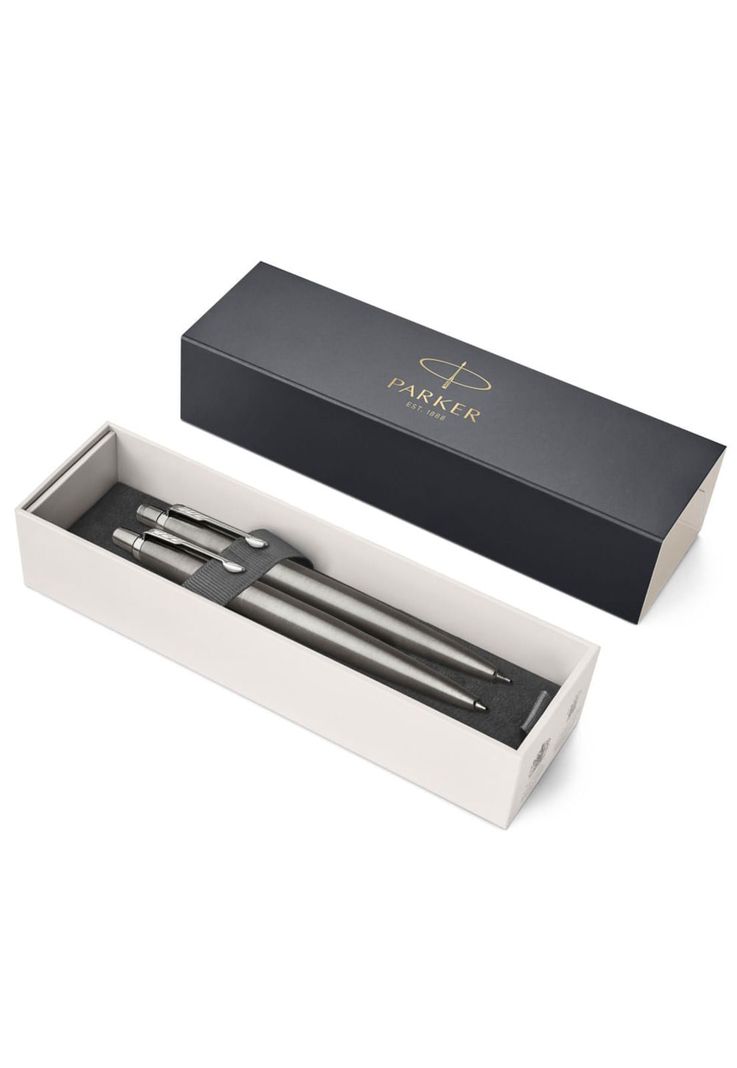 Parker Jotter Set Bolígrafo + Portaminas Acero Inoxidable Borde Cromado-3