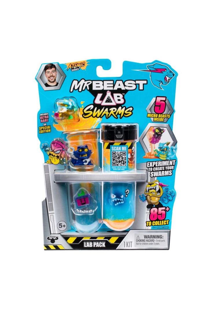 MrBeast Lab Swarms Tubo Ensayo 5 Micro Bestias S2 Atomic