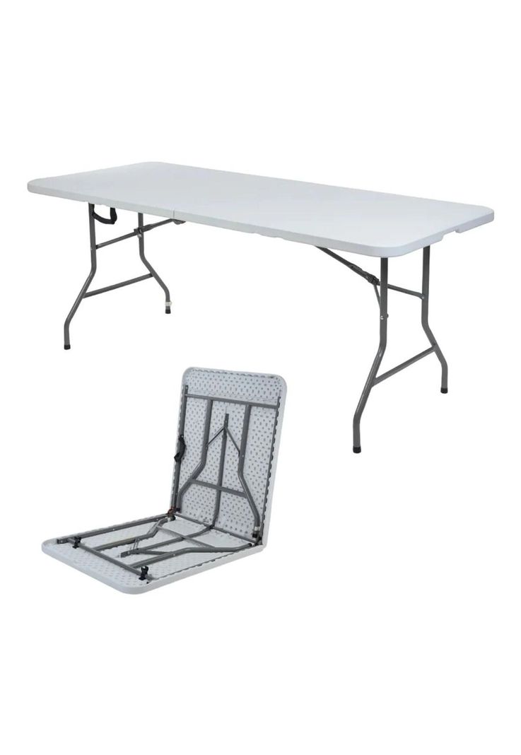 Mesa Plegable de 1.8 mts Blanca-1