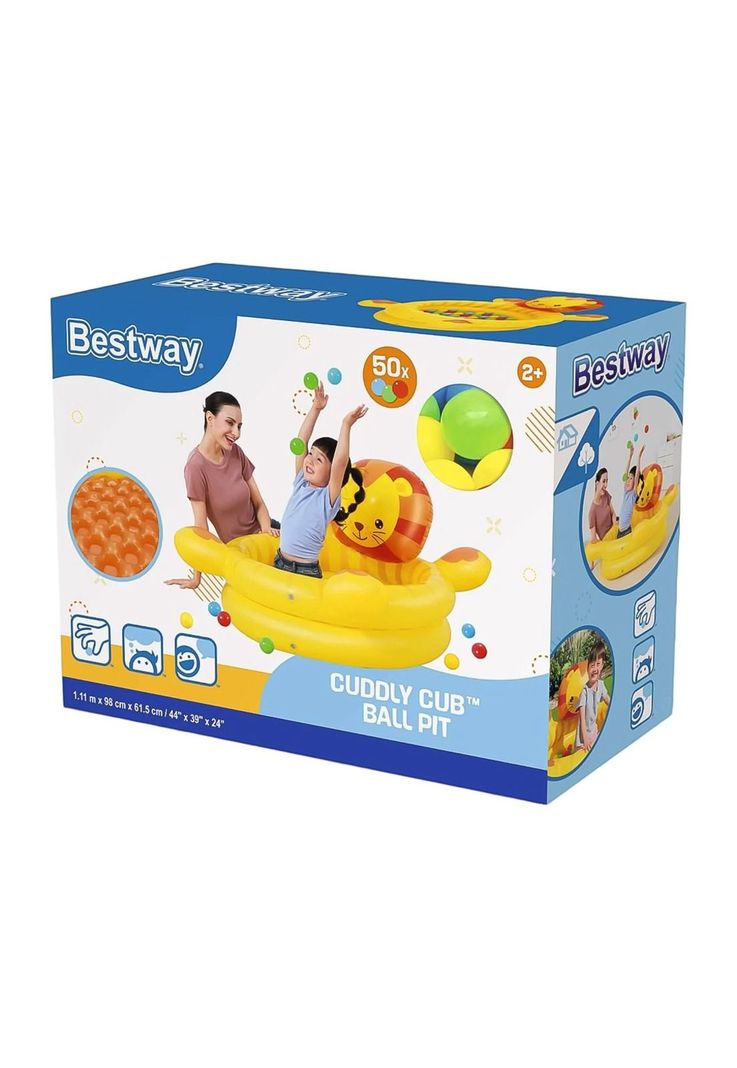 Piscina Bestway Leon inflable con Pelotas 111x98x61.5cm-9