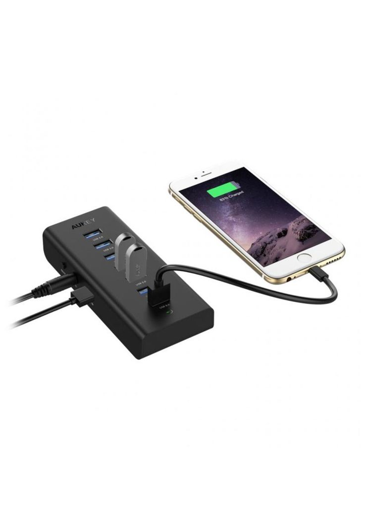 AUKEY Hub 7 Puertos USB-A 3.0 Negro CB-H3-0