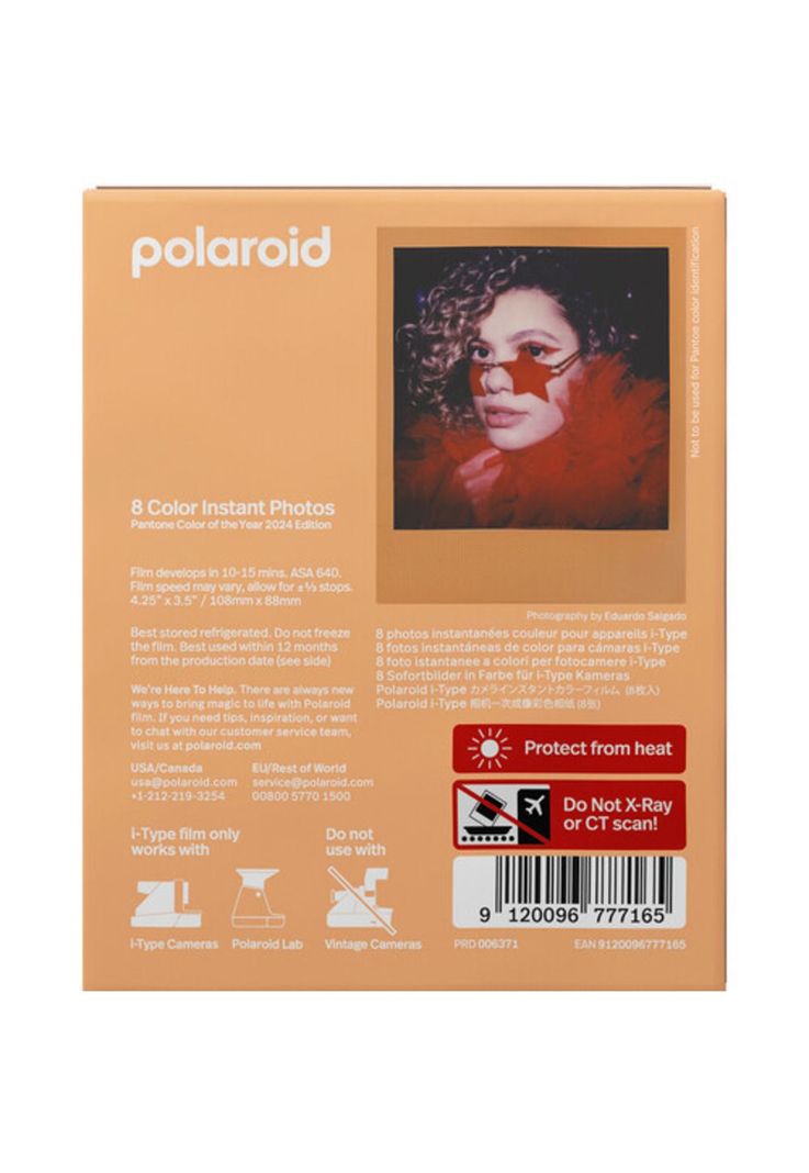 Kit Polaroid Now Red + Papel Fotográfico Pantone 2024-3