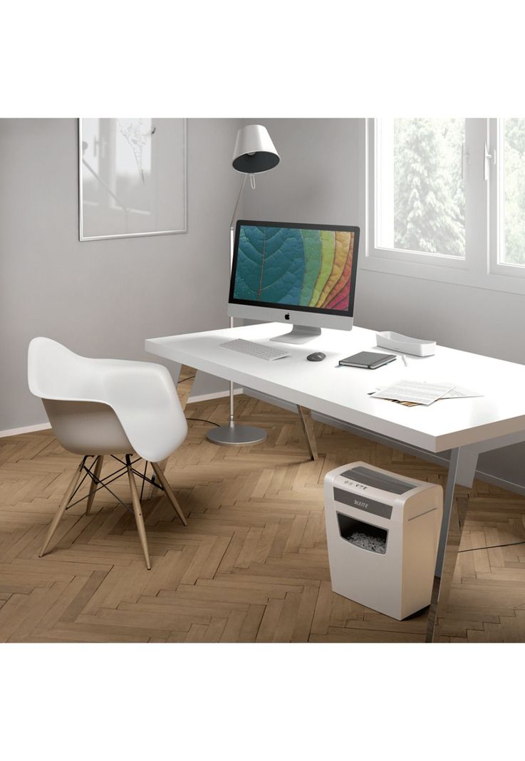 Trituradora de Papel Leitz IQ Home Office P4 Corte Confeti Capacidad 10 Hojas Papelero 23L-7