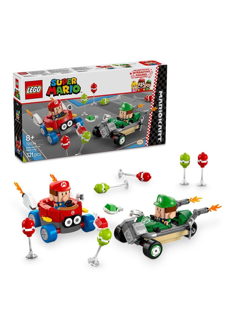 LEGO Super Mario Kart: Bebé Mario vs. Bebé Luigi - 72034-0
