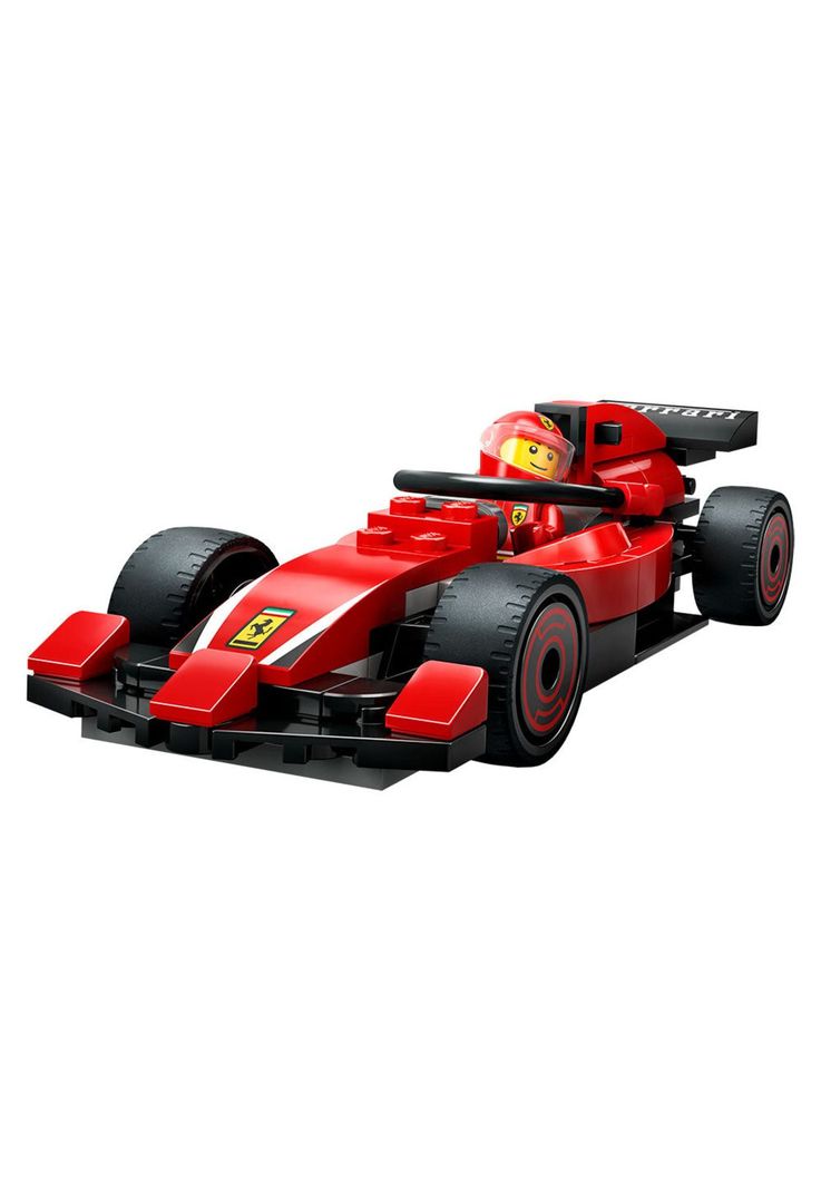 LEGO City Parada en Boxes de F1 y Equipo de Mecánicos con Auto Ferrari- 60443-2