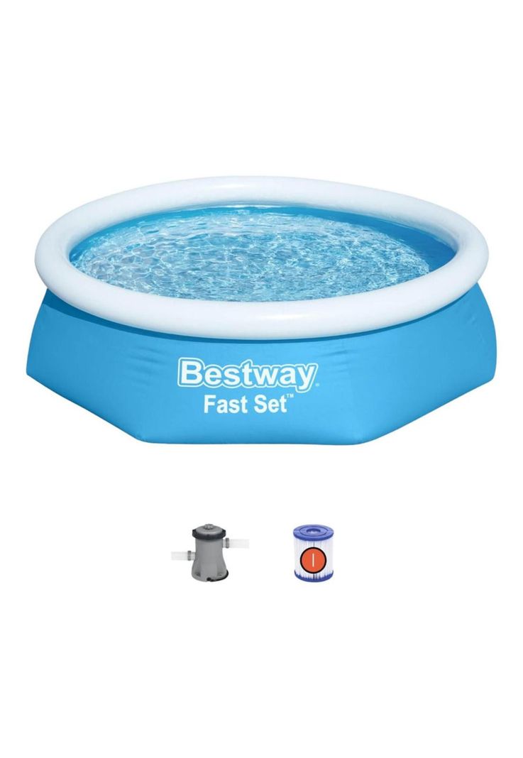 Piscina Bestway Fácil Armado con Filtro 2.44x61cm  Azul-0