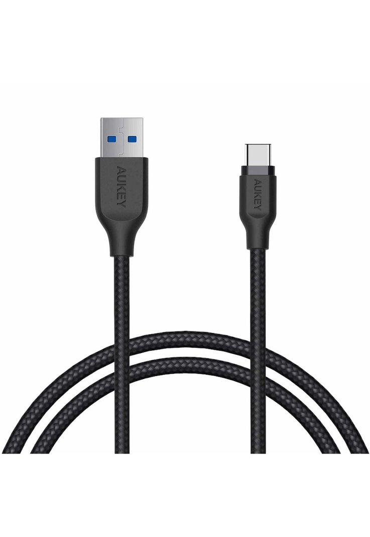 AUKEY Cable Trenzado USB Tipo-C a USB 3.1 1.2m Negro - CB-AC1-0
