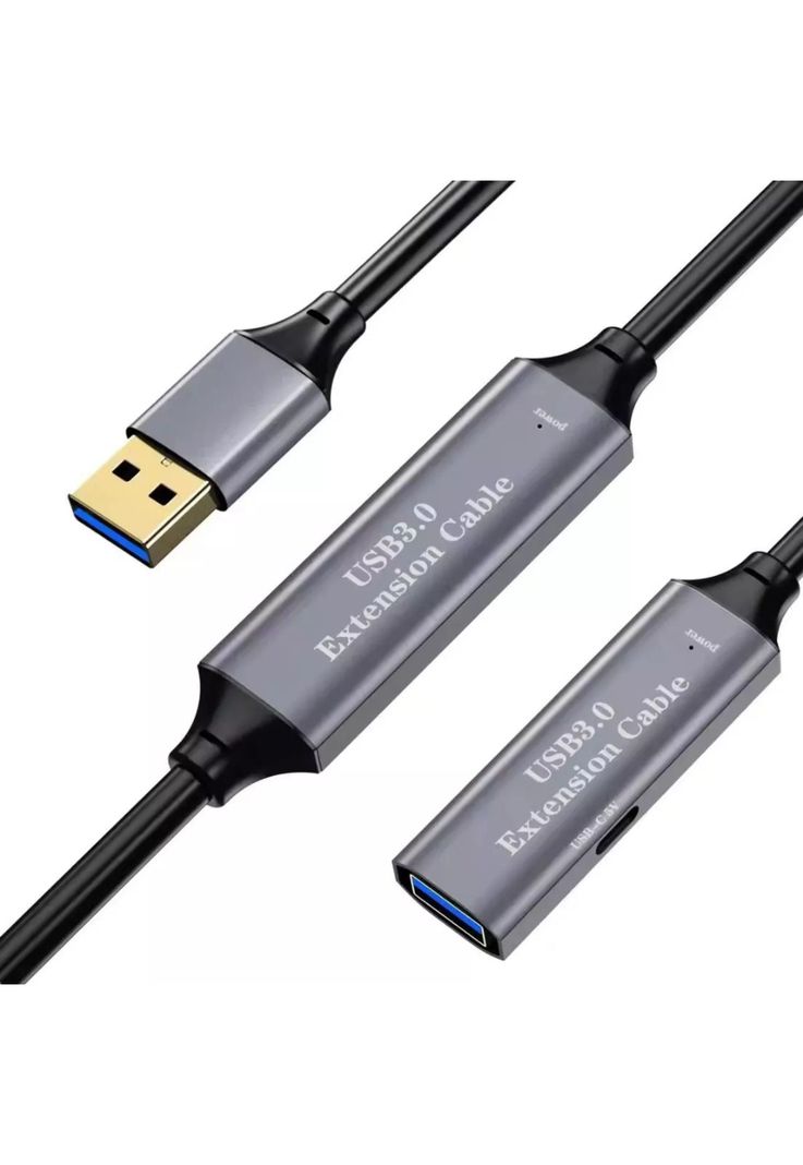 Cable Extensión USB 3.0 Activo con Chip Macho Hembra 10M 5Gbps-1