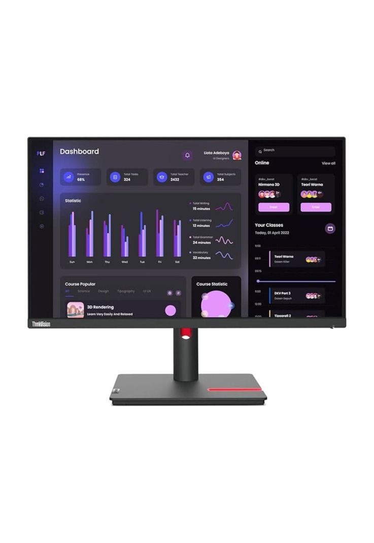 Lenovo Monitor ThinkVision T24i-30 LED 23.8" FHD IPS Negro-0