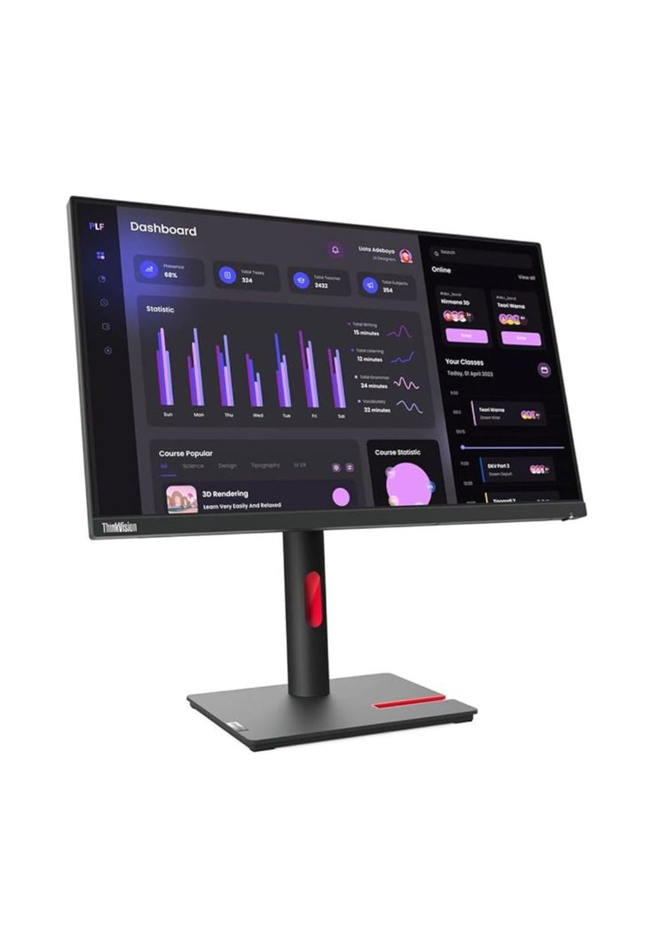 Lenovo Monitor ThinkVision T24i-30 LED 23.8" FHD IPS Negro-1