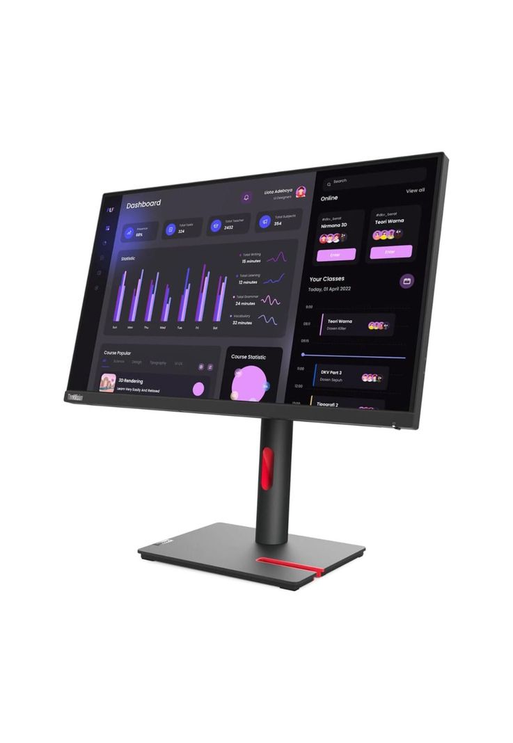 Lenovo Monitor ThinkVision T24i-30 LED 23.8" FHD IPS Negro-3