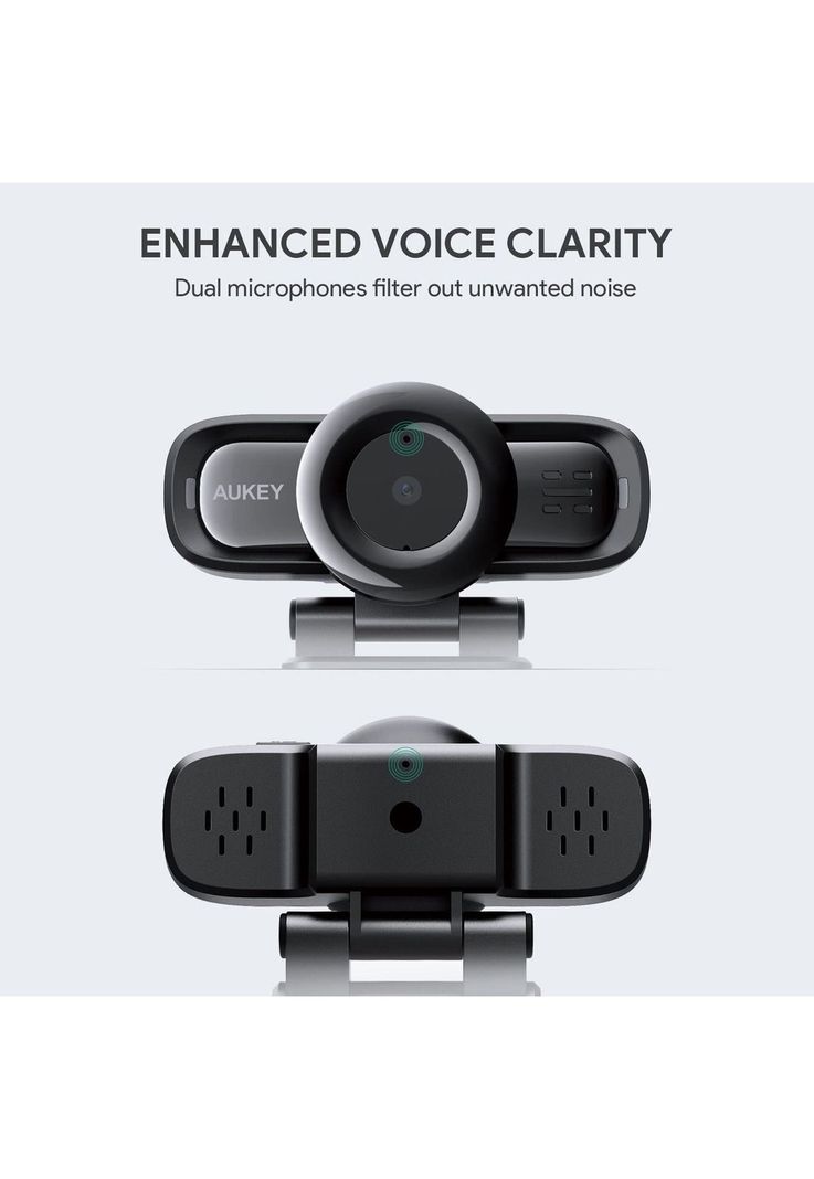 AUKEY Webcam 1080p Full HD con enfoque automático Negro PC-LM3-2