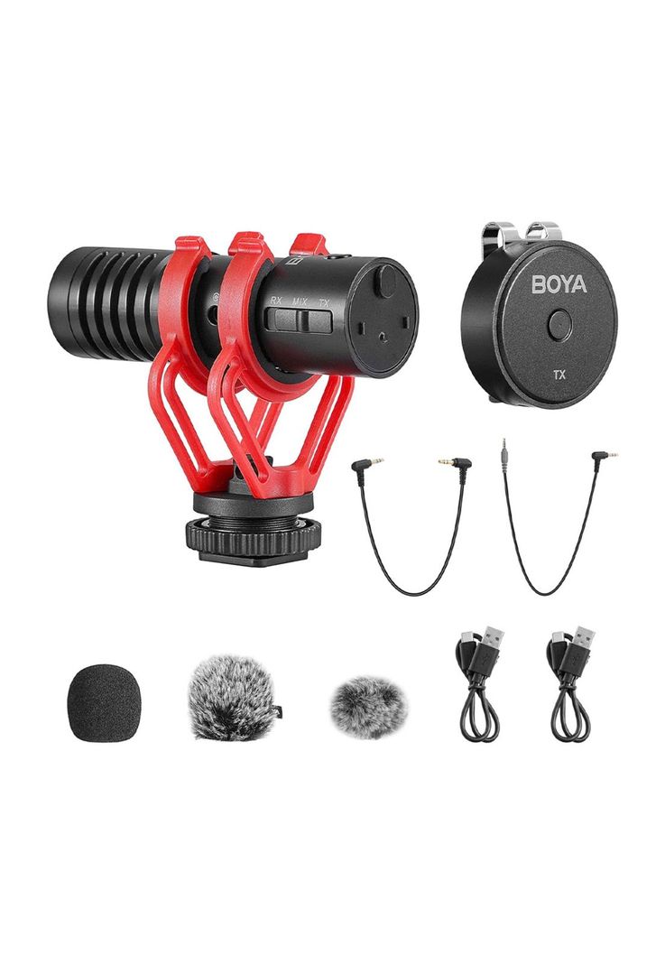 Boya BY-MM1W Micrófono Dual Para Cámara y Lavalier Inalámbrico-5