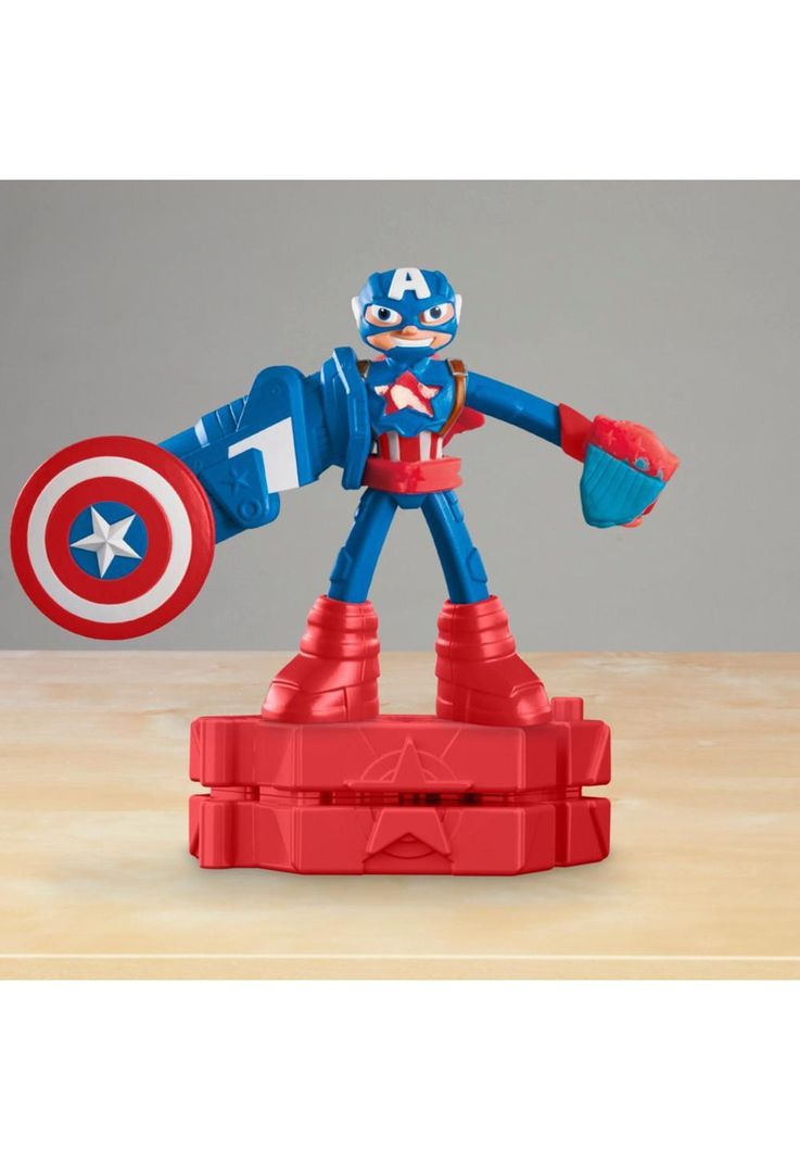 New Play-Doh Capitán América Escudo Sello - Hasbro-3