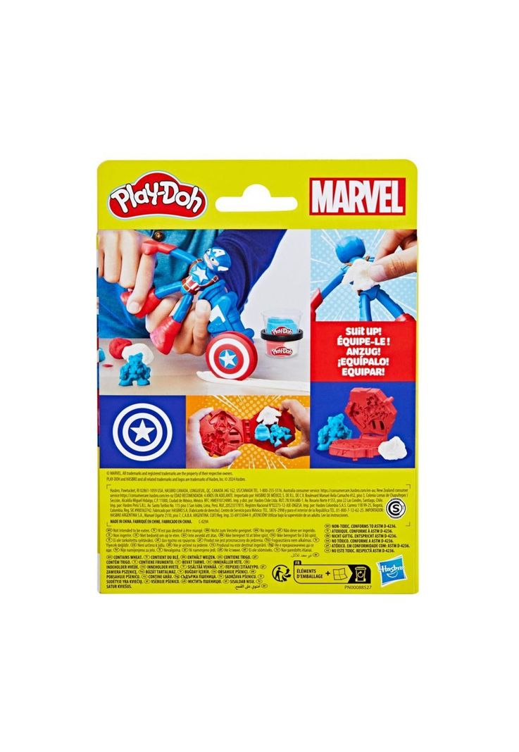 New Play-Doh Capitán América Escudo Sello - Hasbro-7
