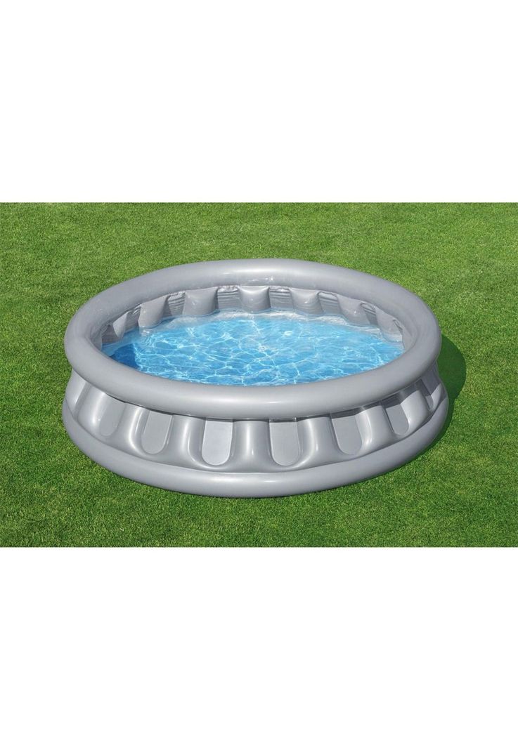 Piscina Bestway Inflable Redonda para Niños 157x41cm Gris-5