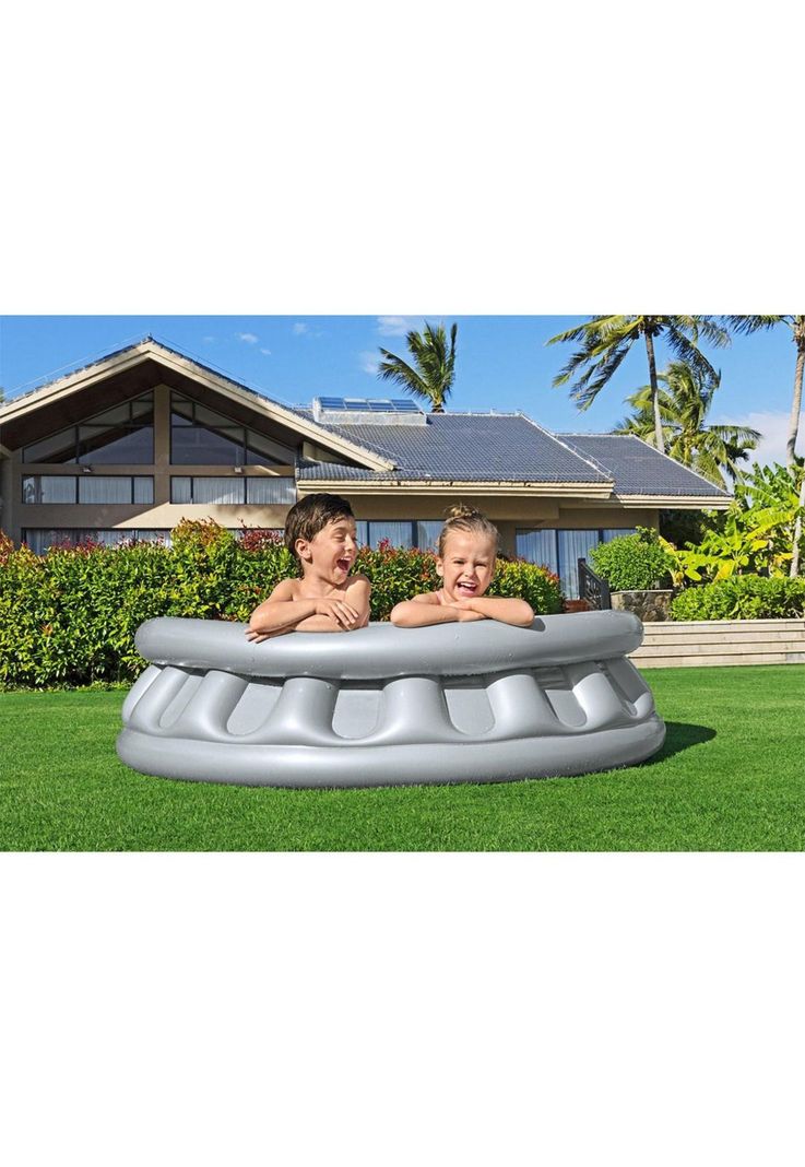 Piscina Bestway Inflable Redonda para Niños 157x41cm Gris-7