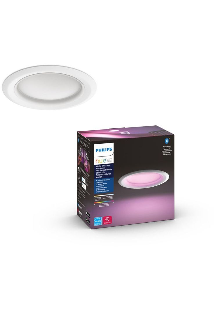 Philips Hue 4" Retrofit Recessed Downlight - White Ambiance-2