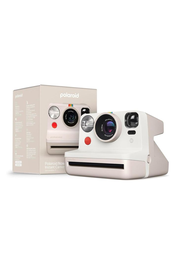 Polaroid Now Instant Film Camera 2da Generación (Blanco vintage)-7