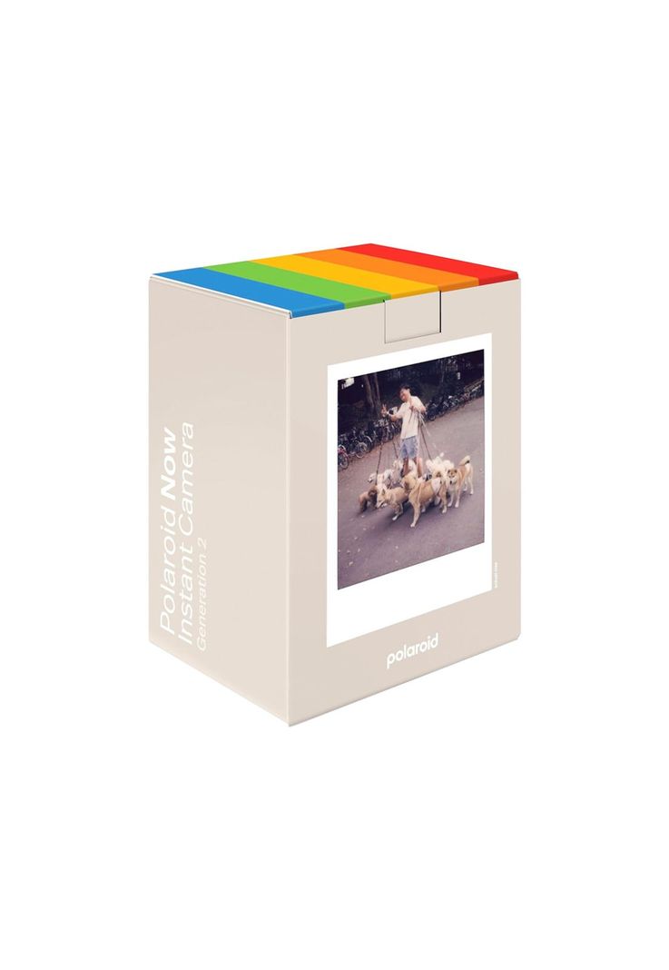 Polaroid Now Instant Film Camera 2da Generación (Blanco vintage)-9