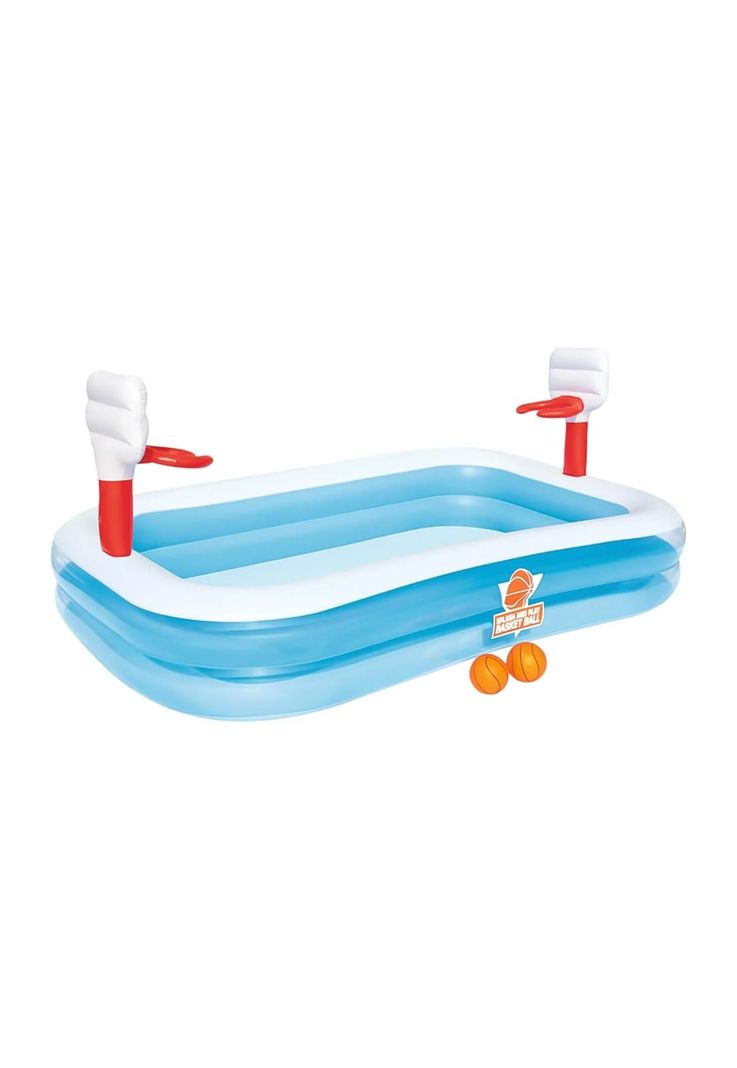 Piscina Bestway Inflable Basketball con Pelota 251x168x102cm-0