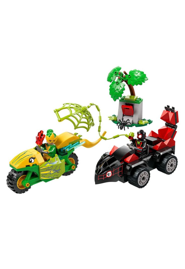LEGO Spiderman Spin y Electro: Duelo de Vehículos Dinosaurio - 11198-1