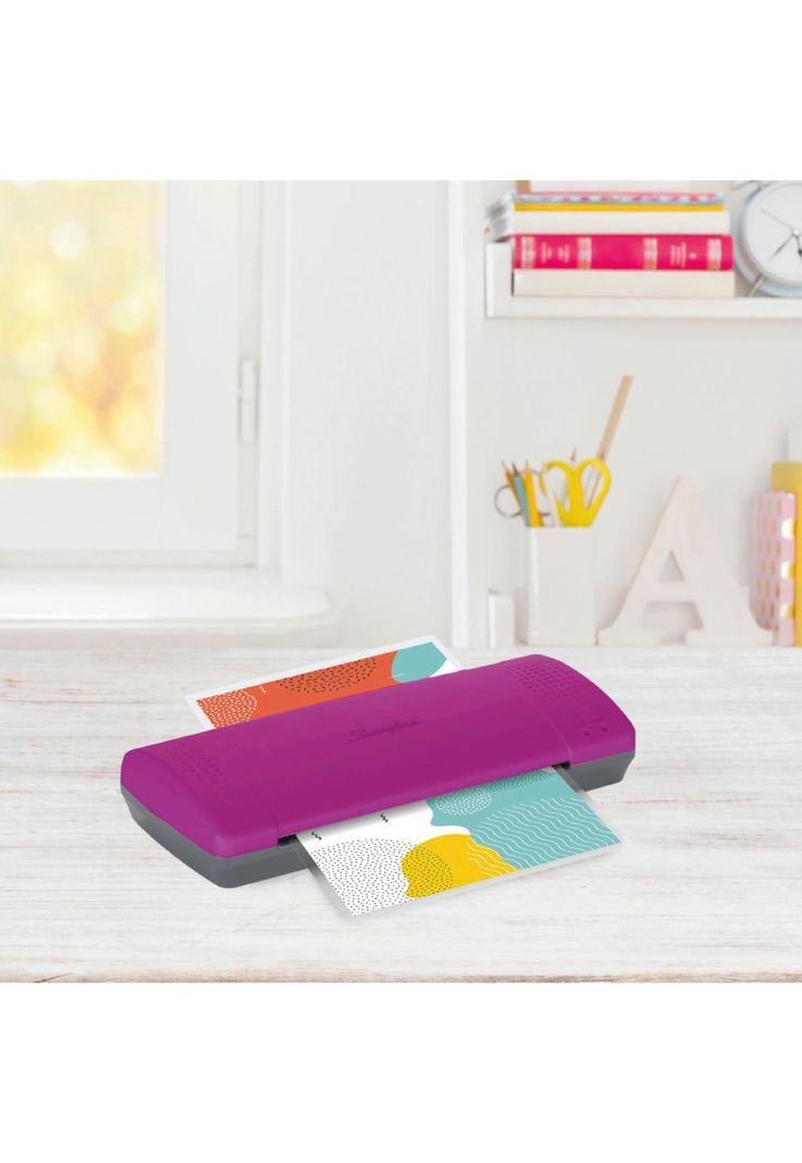 Plastificadora de Papeles A4/Carta Inspire Plus 22,8 cm Swingline - Rosa-1