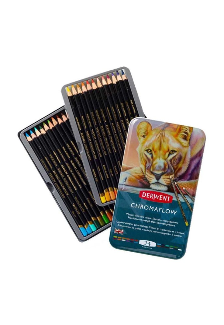 Derwent Lapiz Color Chromaflow 24 Colores-0