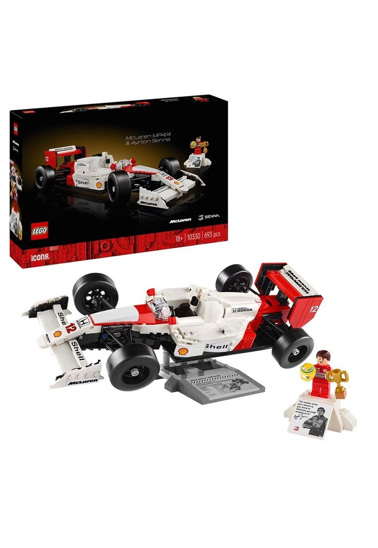 LEGO Icons - McLaren MP4/4 y Ayrton Senna - 10330 Amarillo