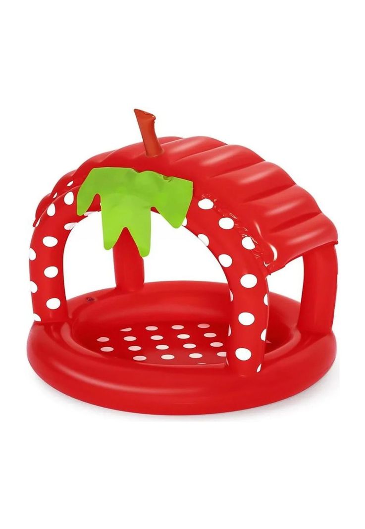 Piscina Bestway Inflable Frutilla con Techo para Bebés 91x91cm-0
