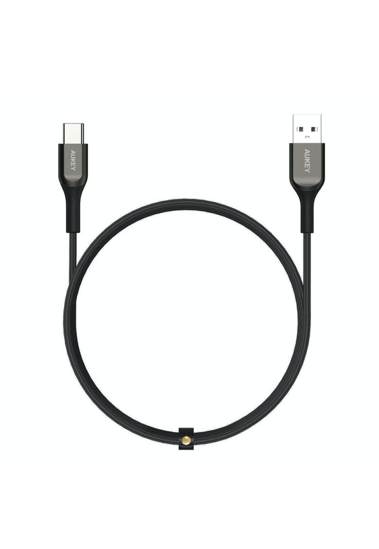 AUKEY Cable USB-A a USB-C Kevlar 2m Carga rápida 3.0 Negro - CB-AKC2 (Not Box)-0