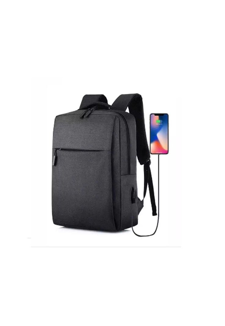 Mochila Notebook 15,6. USB Notebook Multiuso - Negra-0