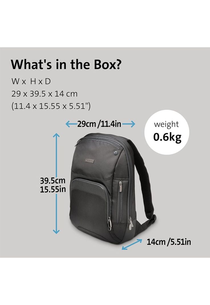 Kensington Mochila para Ultrabook Triple Trek 14" 22 Lts Negro-5
