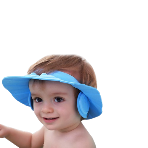 Gorro Visera Baño Ducha Bebé Niños Además Protege Oído-0