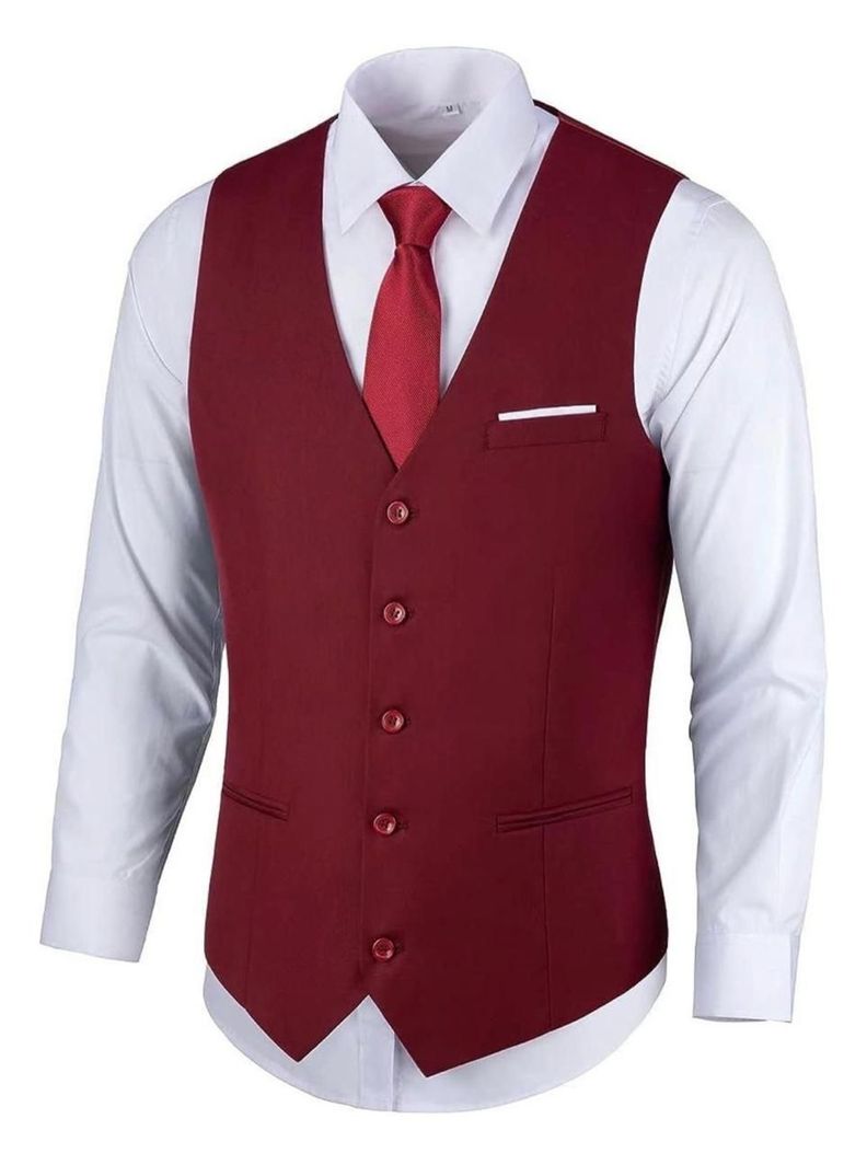 Hot sale Chaleco gilette traje de vestir para hombre-0