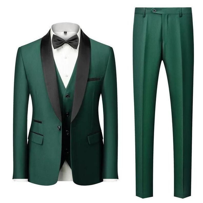 Terno de boda  de tres piezas para hombre-0