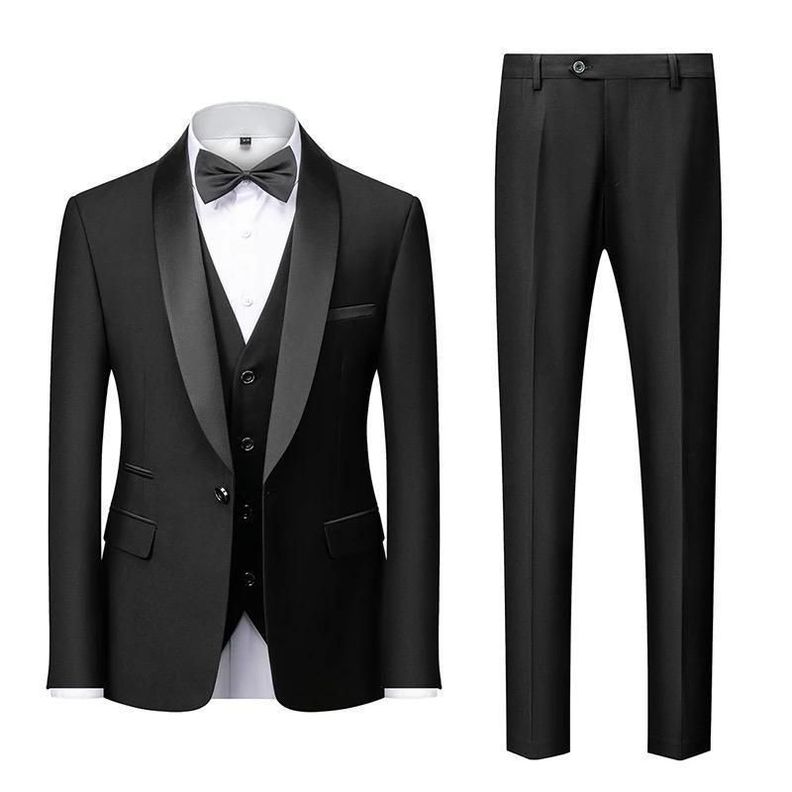 Terno de boda  de tres piezas para hombre-4